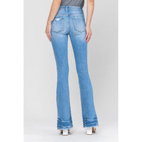 Thumbnail for Distressed Mid Rise Flare Women's Jeans VERVET by Flying Monkey   