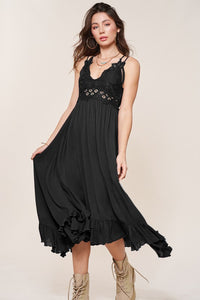 Thumbnail for Long Slip Dress  La Miel BLACK S 