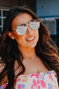 Thumbnail for Pink Gold High Quality Unisex Aviator Sunglasses Sunglasses Julia Rose   