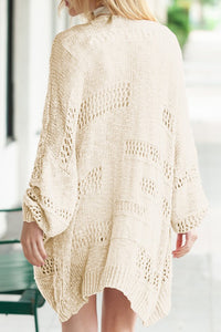 Thumbnail for Crochet Dolman Knit Sleeve Cardigan Sweaters/Cardigans EG fashion   