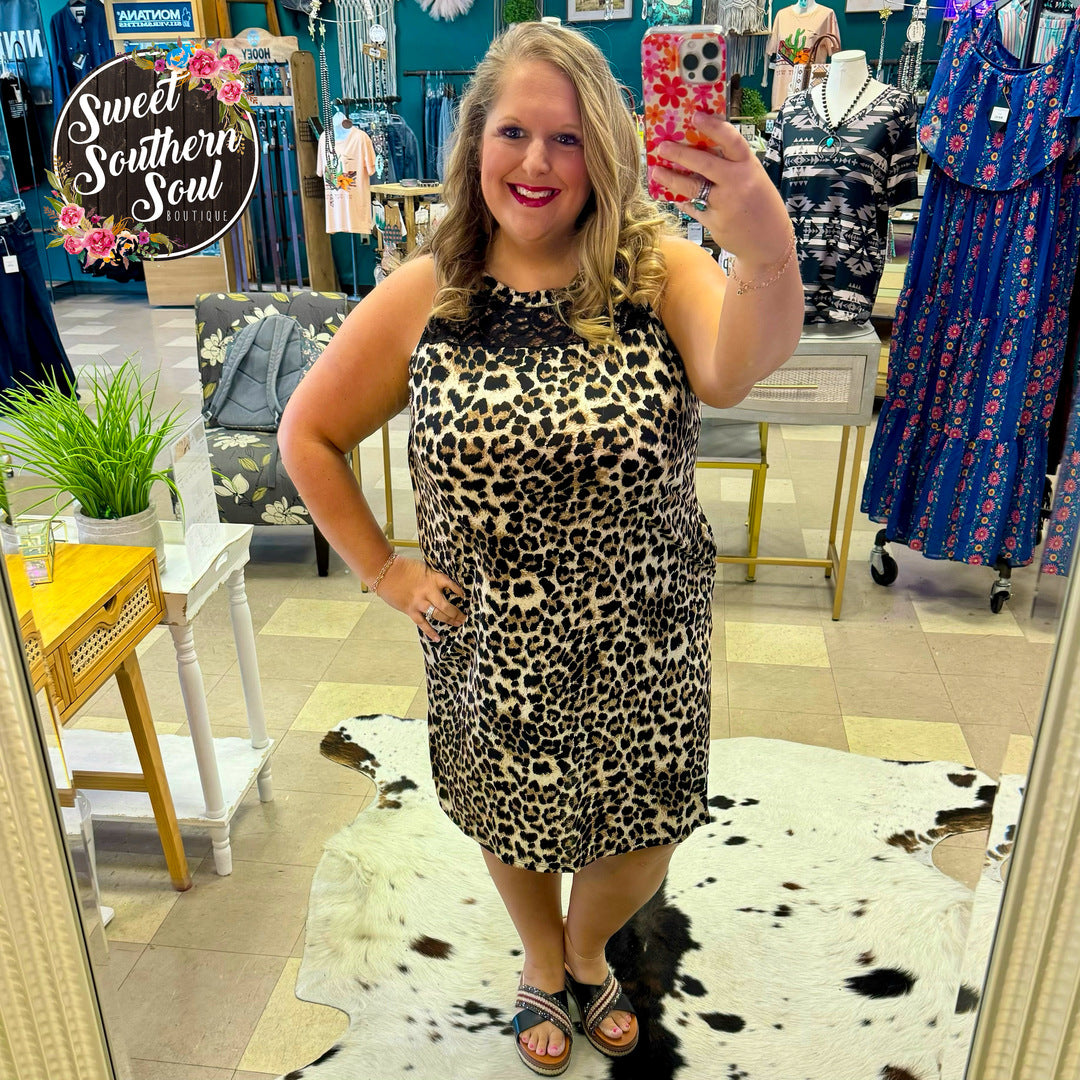 All Leopard up Dress Dresses Sweet Southern Soul Boutique Med  