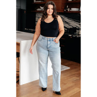 Thumbnail for Brooke High Rise Control Top Vintage Wash Straight Jeans Women's Jeans Ave Shops   