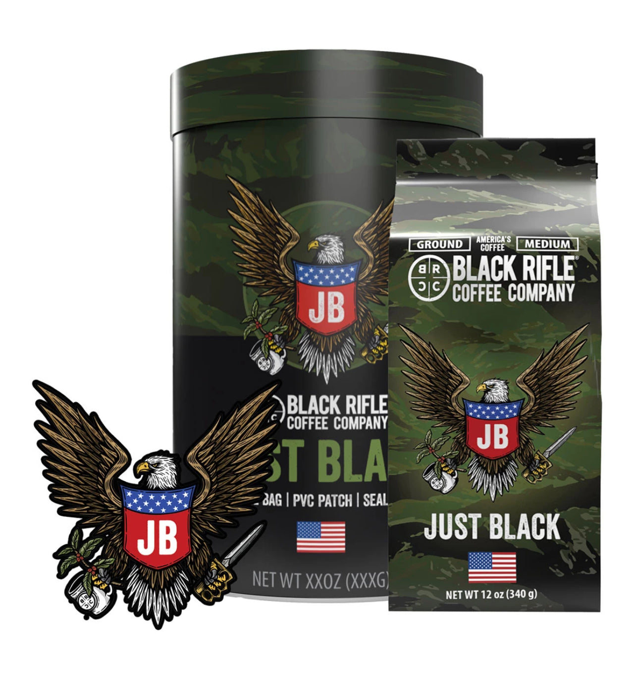 Black Rifle Coffee Company Just Black Gift Tin Bundle Coffee  Sweet Southern Soul Boutique   