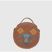 Thumbnail for Wrangler Embroidered Collection Circle Bag/Crossbody Purses\Wallets Sweet Southern Soul Boutique Brown Default 
