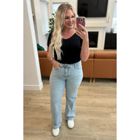 Thumbnail for Brooke High Rise Control Top Vintage Wash Straight Jeans Women's Jeans Ave Shops   