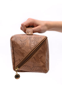 Thumbnail for Life In Luxury Large Capacity Cosmetic Bag in Tan Accessories Ave Shops   