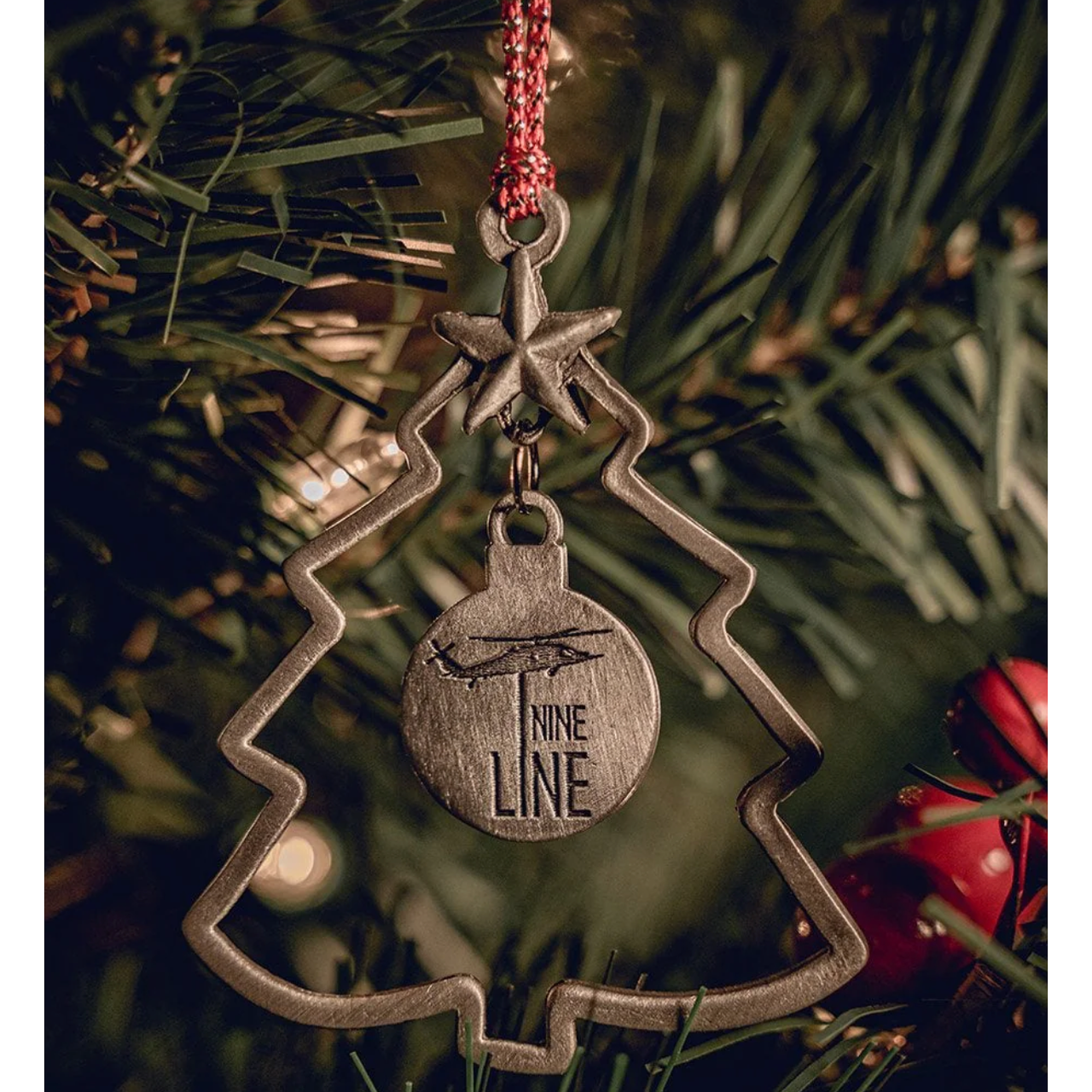 Nine Line Christmas Tree Ornament Ornament Sweet Southern Soul Boutique   