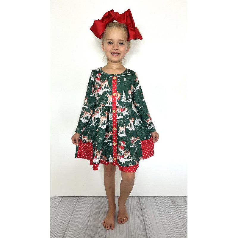 Holiday Magic Girl's Dress Dresses Sweet Southern Soul Boutique 18/24MTHS  