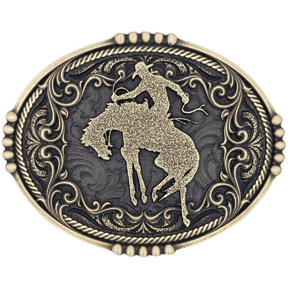 Bucking Bronc Attitude Buckle Belt Buckles Montana Silversmiths   