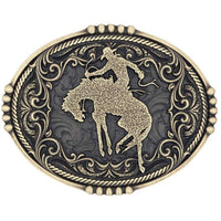 Thumbnail for Bucking Bronc Attitude Buckle Belt Buckles Montana Silversmiths   