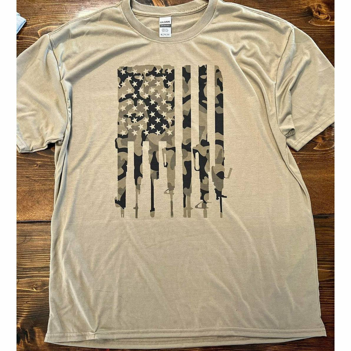 Camo USA Tee Shirts & Tops Sweet Southern Soul Boutique Small  