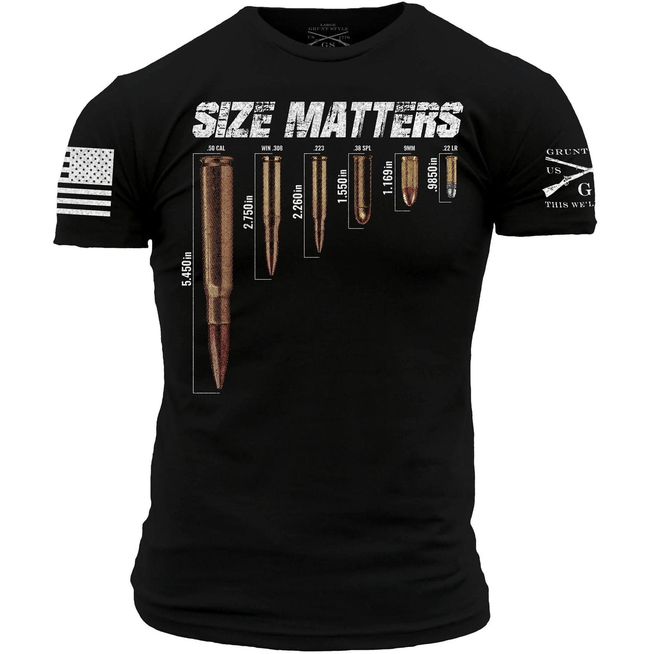 Size Matters Tee T-Shirt Grunt Style Sm  