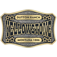 Thumbnail for The Y Yellowstone Star Attitude Belt Buckle Belt Buckles Montana Silversmiths   